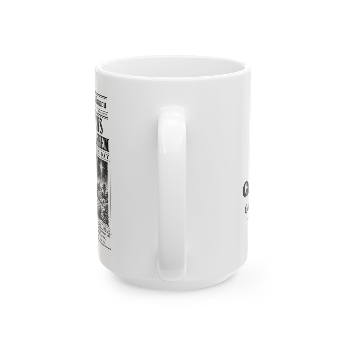 Good News from Bethlehem Christmas Mug | 15 oz Nativity Coffee Cup