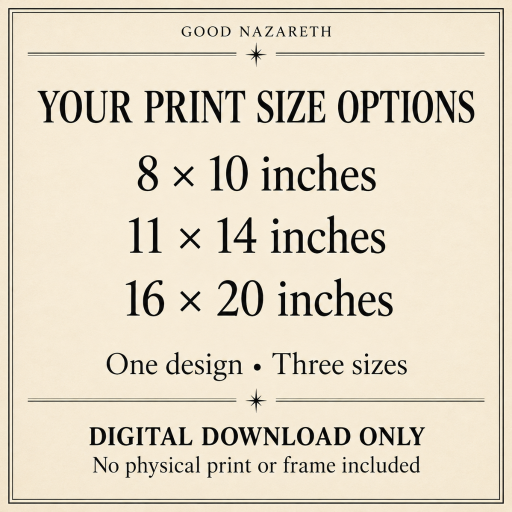 Good News from Bethlehem | Printable Christmas Wall Art