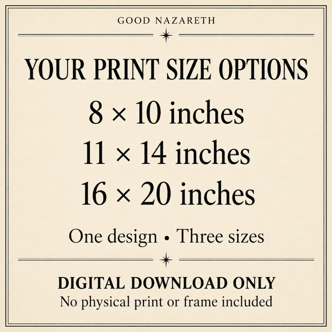 Good News from Bethlehem | Printable Christmas Wall Art