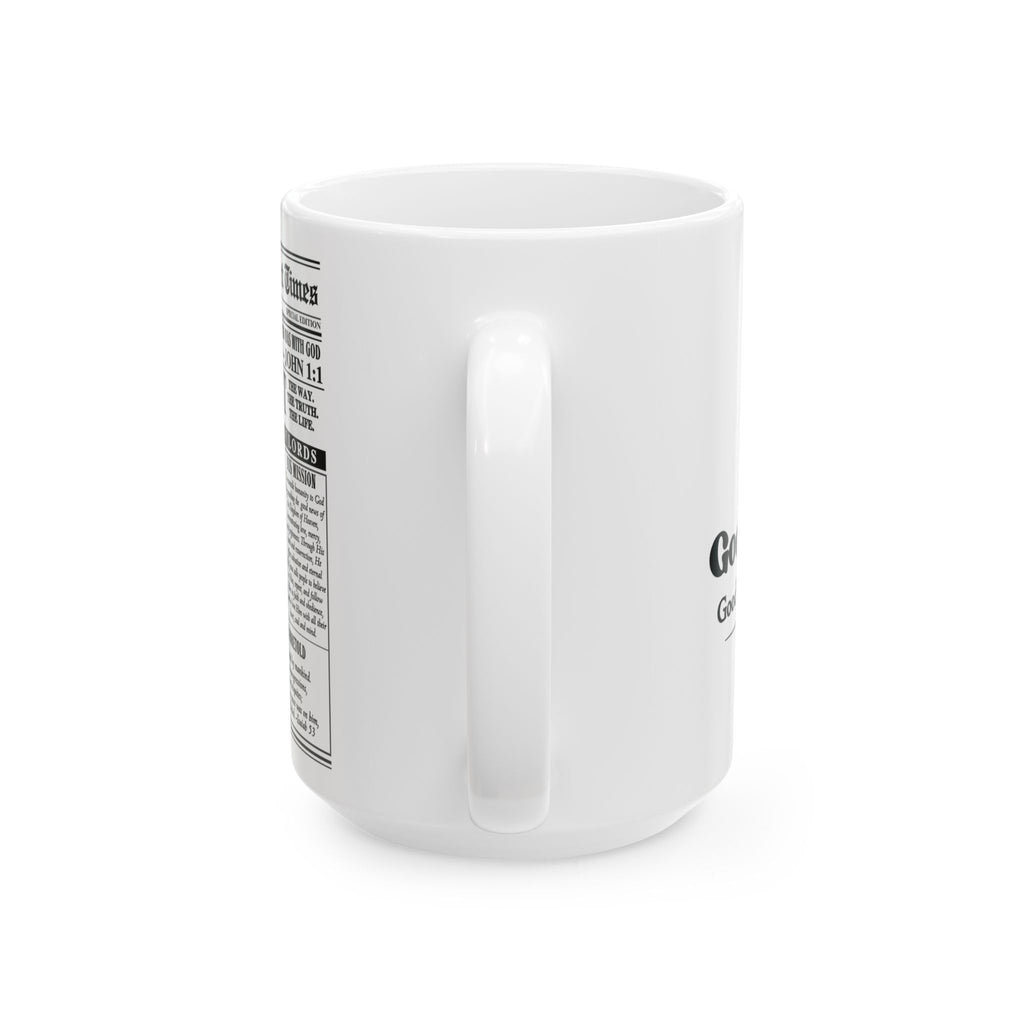 Jesus Christ Newspaper Mug | 15 oz Christian Coffee Cup